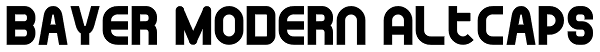 Bayer Modern AltCaps Font