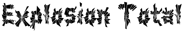 Explosion Total Font