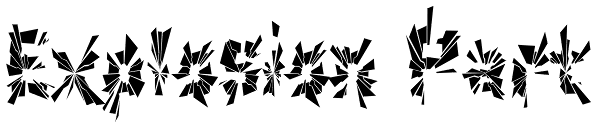 Explosion Part Font