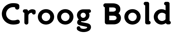 Croog Bold Font