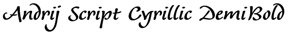 Andrij Script Cyrillic DemiBold Font