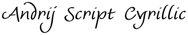 Andrij Script Cyrillic Font