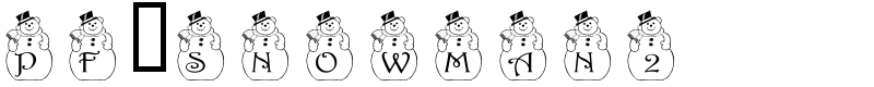 pf_snowman2 Font