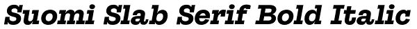 Suomi Slab Serif Bold Italic Font
