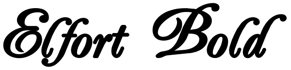 Elfort Bold Font