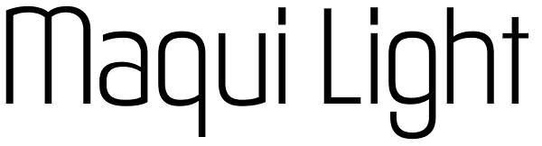 Maqui Light Font