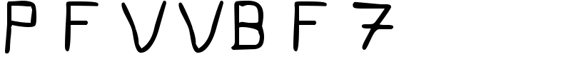 Pfvvbf7 Font