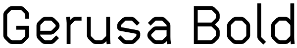 Gerusa Bold Font