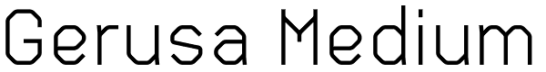 Gerusa Medium Font