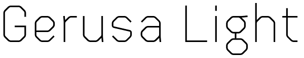 Gerusa Light Font