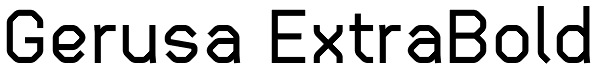 Gerusa ExtraBold Font