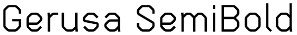 Gerusa SemiBold Font