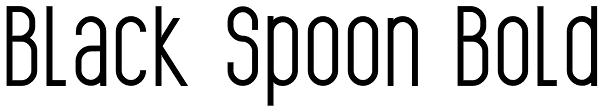 Black Spoon Bold Font