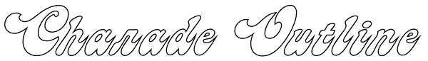 Charade Outline Font