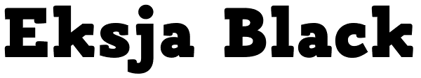 Eksja Black Font