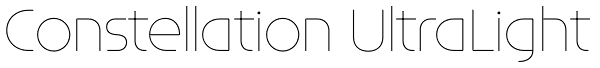 Constellation UltraLight Font