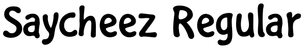 Saycheez Regular Font