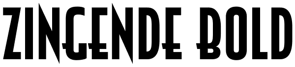 Zingende Bold Font