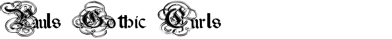 Pauls Gothic Curls Font