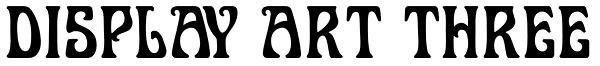 Font Spy | Display Art Three Font