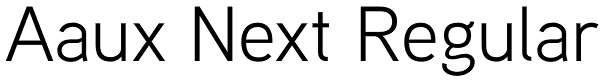 Aaux Next Regular Font