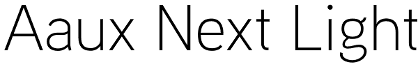 Aaux Next Light Font