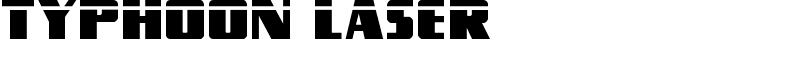 Typhoon Laser Font