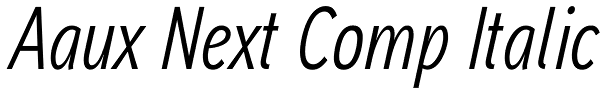 Aaux Next Comp Italic Font