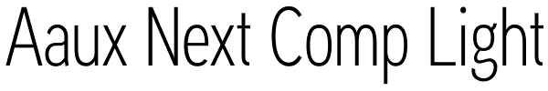 Aaux Next Comp Light Font