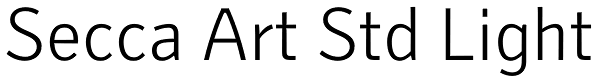 Secca Art Std Light Font