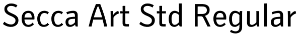 Secca Art Std Regular Font