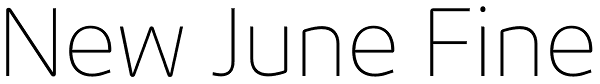 New June Fine Font