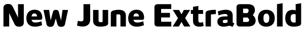 New June ExtraBold Font