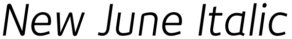 New June Italic Font