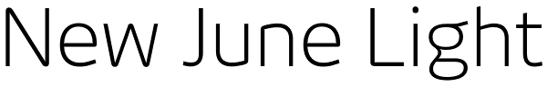 New June Light Font