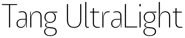 Tang UltraLight Font