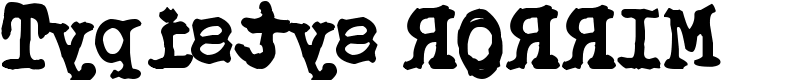 Typistys RORRIM Font