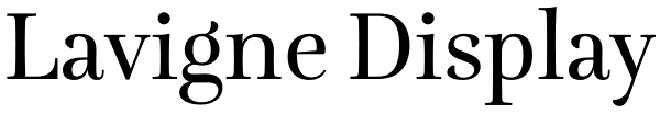 Lavigne Display Font