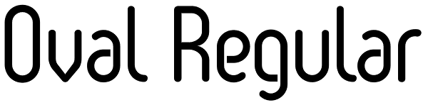 Oval Regular Font