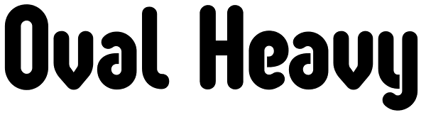 Oval Heavy Font