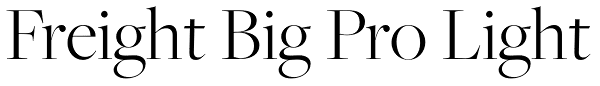 Freight Big Pro Light Font