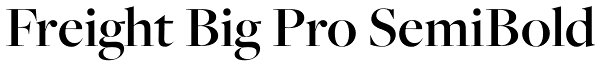 Freight Big Pro SemiBold Font