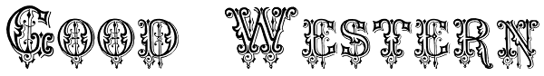 Good Western Font