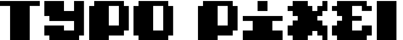 Typo pixel Font