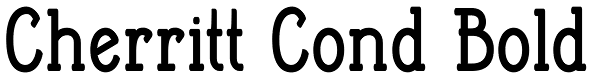 Cherritt Cond Bold Font