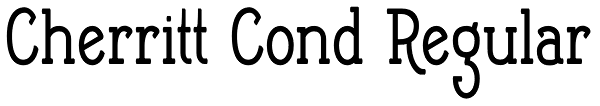 Cherritt Cond Regular Font