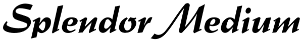 Splendor Medium Font
