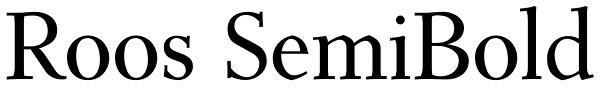 Roos SemiBold Font