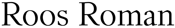Roos Roman Font