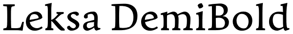 Leksa DemiBold Font